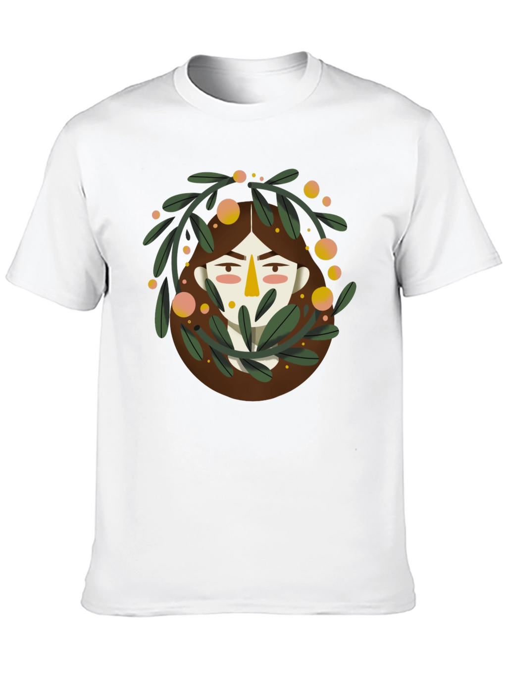 Artistic Graphic Print Black T-Shirt