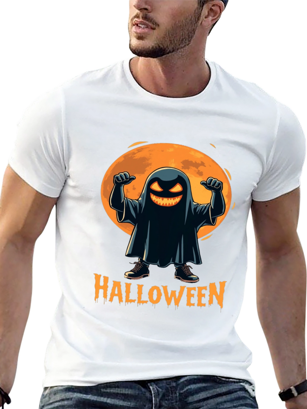 Spooky Halloween Ghost T-Shirt