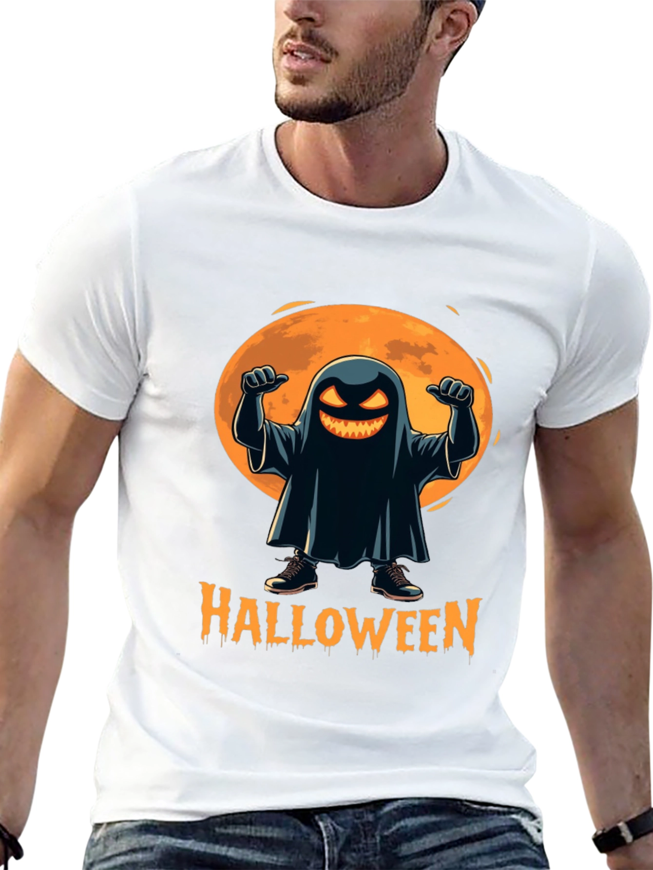 Spooky Halloween Ghost T-Shirt