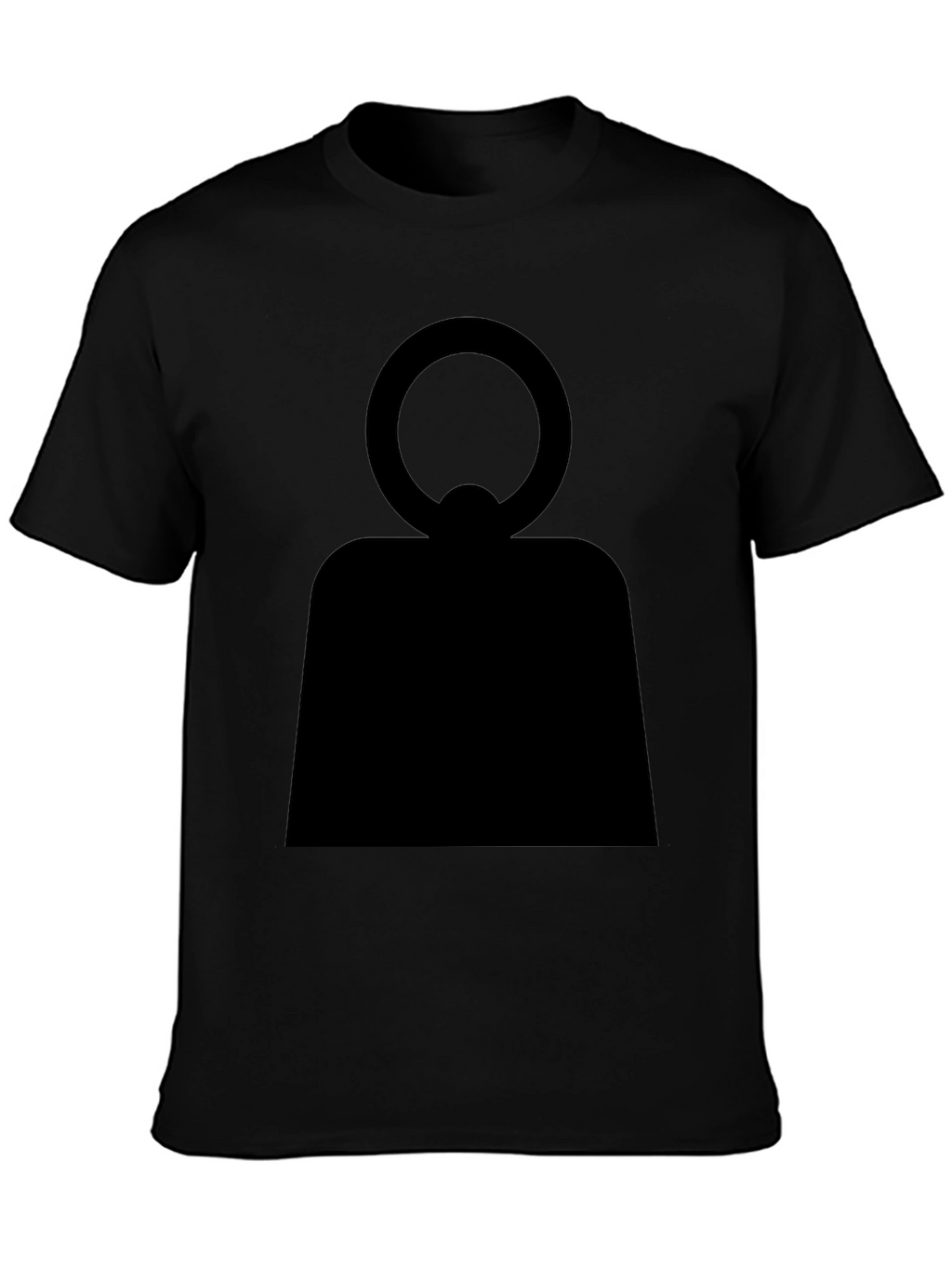 Abstract Symbol Graphic Black T-Shirt