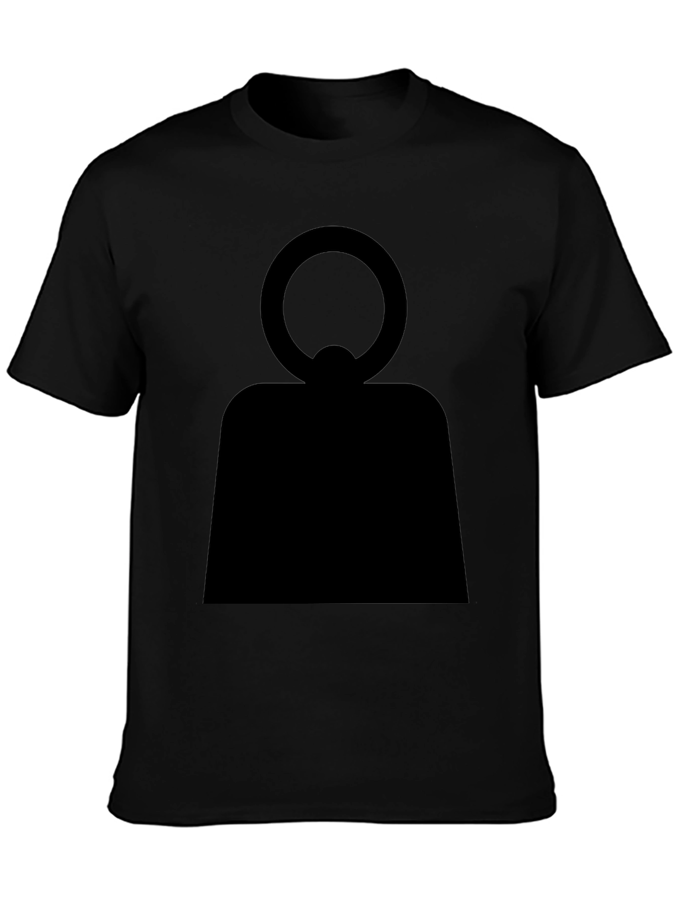 Abstract Symbol Graphic Black T-Shirt