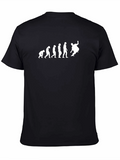 Evolution of Skateboarding Black T-Shirt