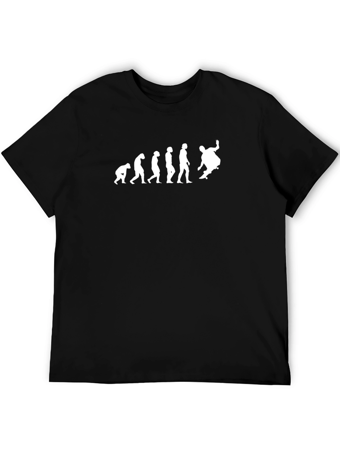 Evolution of Skateboarding Black T-Shirt