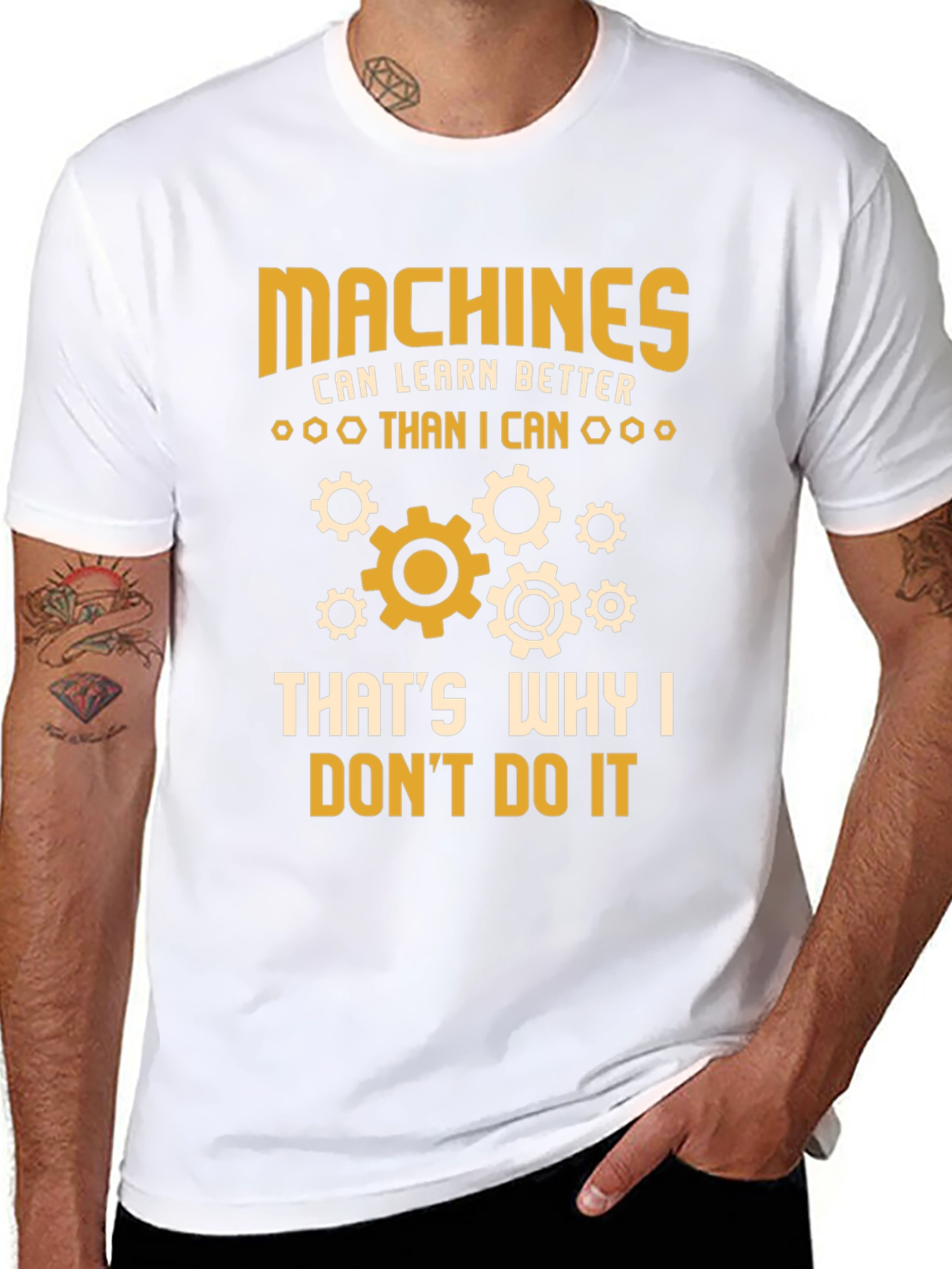 Funny Machines Graphic Tee - Learners Humor T-Shirt