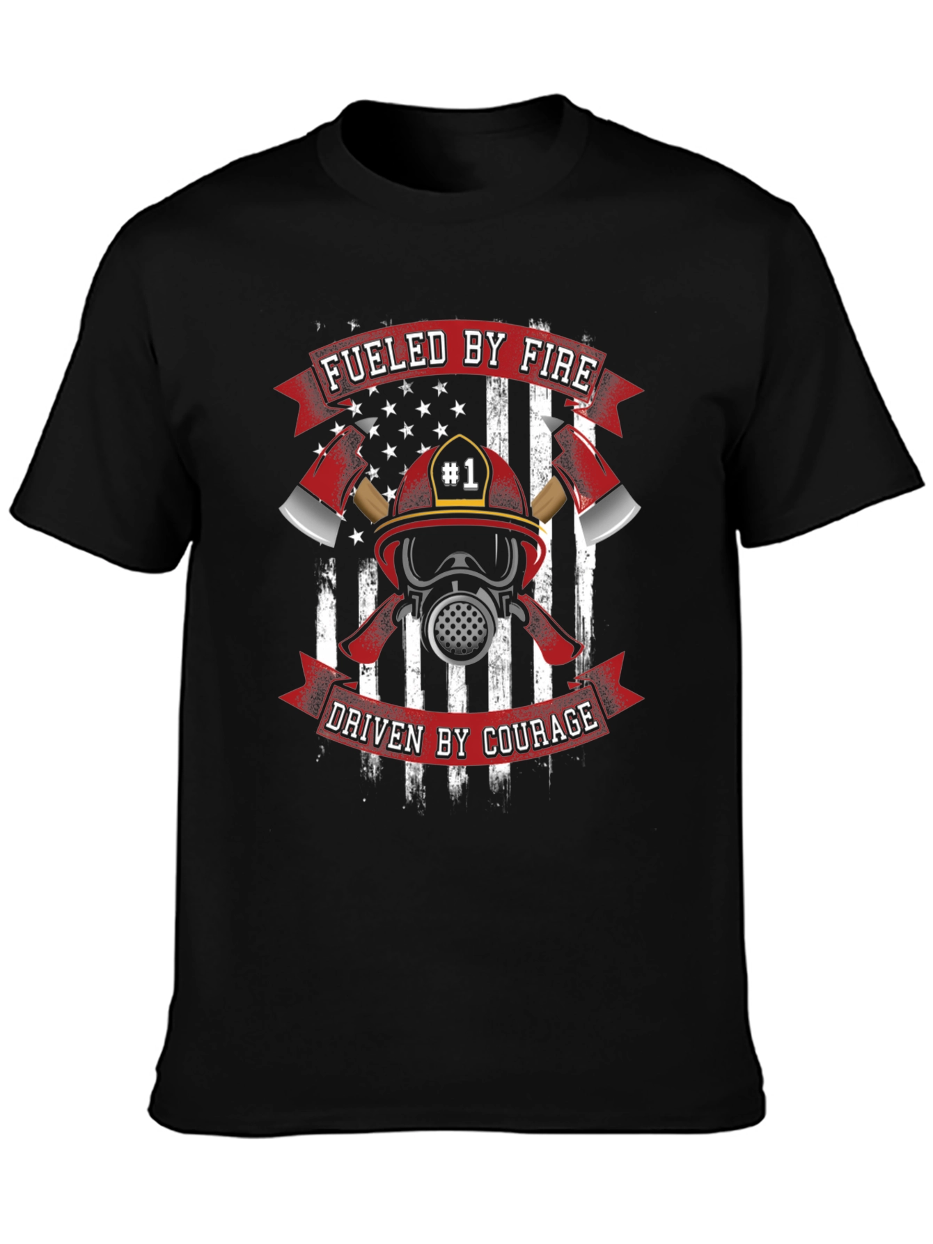 Fueled By Fire Firefighter T-Shirt