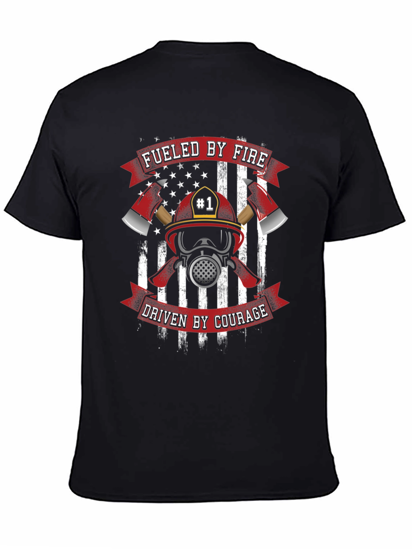 Fueled By Fire Firefighter T-Shirt
