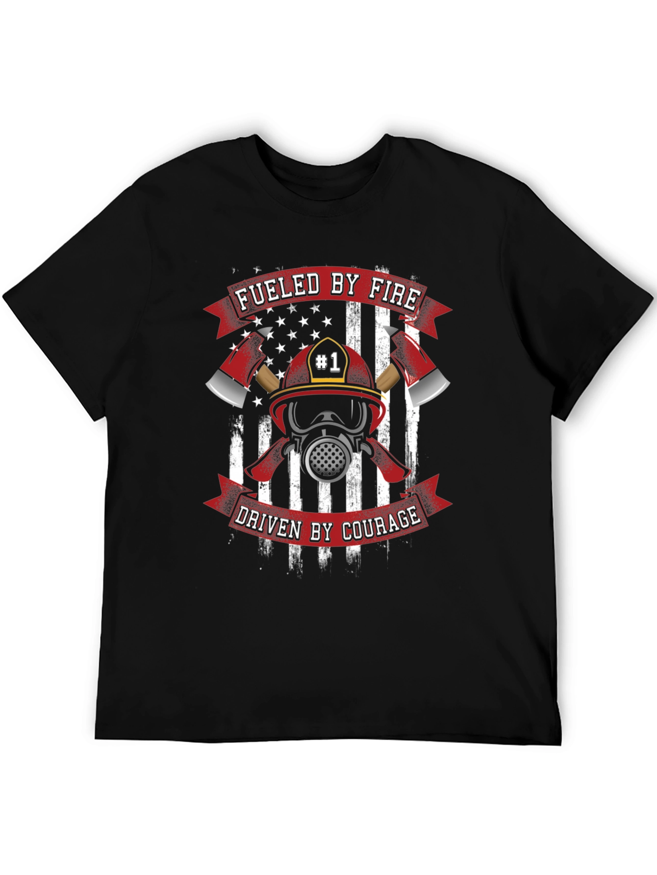 Fueled By Fire Firefighter T-Shirt