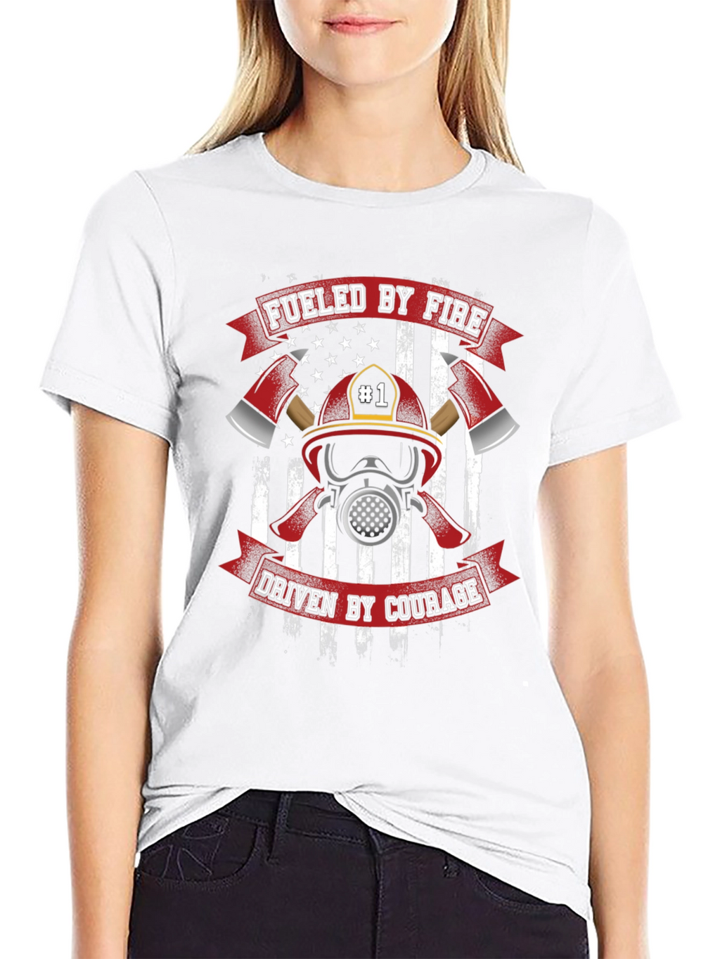 Fueled By Fire Firefighter T-Shirt