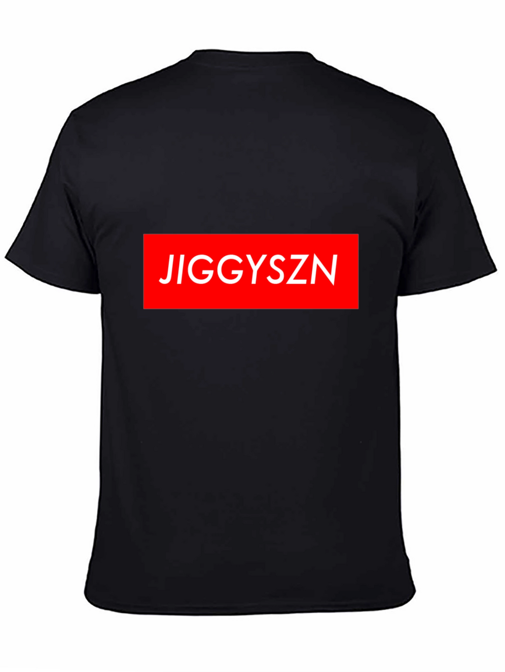 Jiggyszn Red Box Logo Black T-Shirt