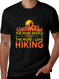 Hiking Love Graphic Tee - Black