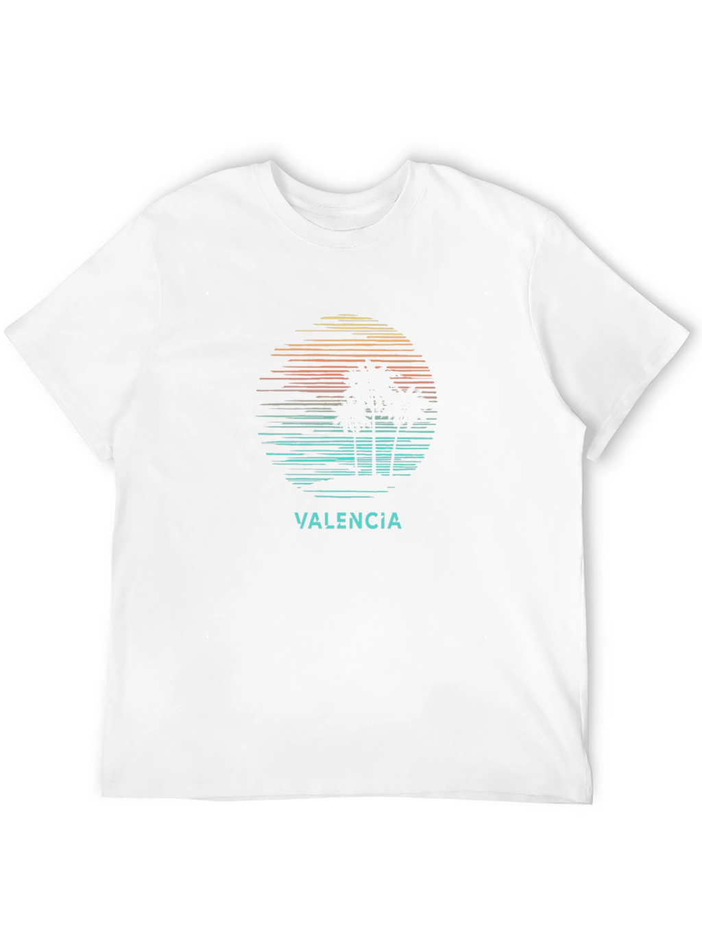 Valencia Palm Sunset Graphic Tee - Black