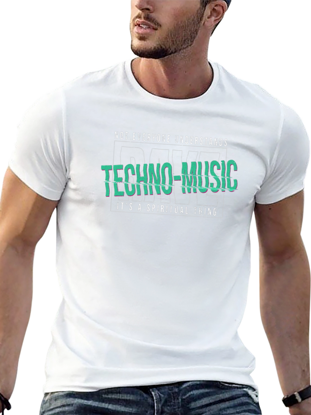 Techno-Music Spiritual T-Shirt - Unique Graphic Tee