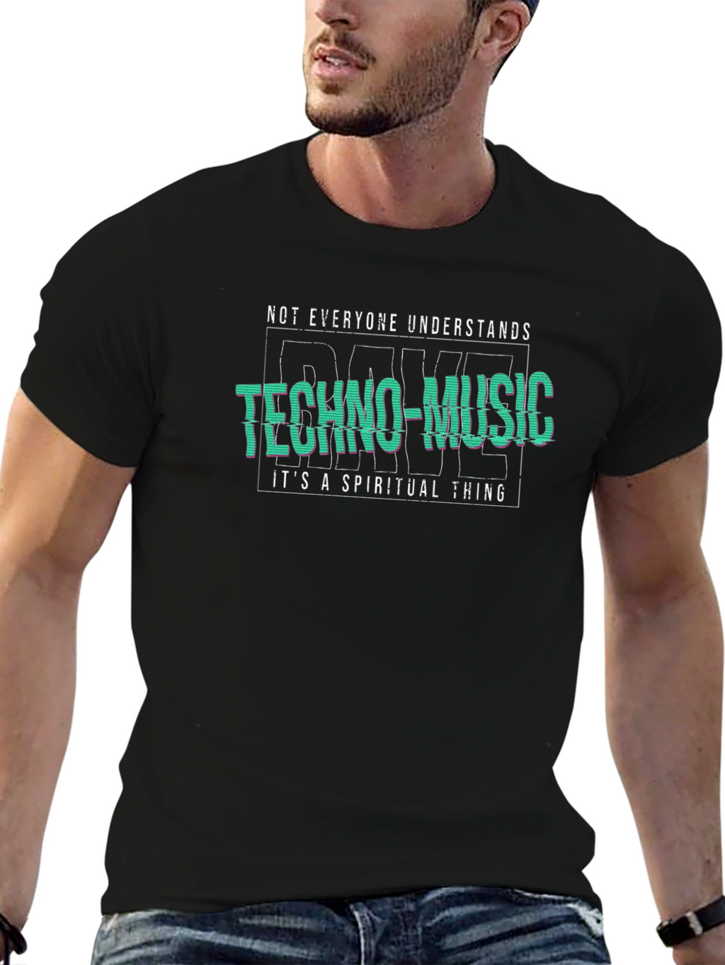 Techno-Music Spiritual T-Shirt - Unique Graphic Tee