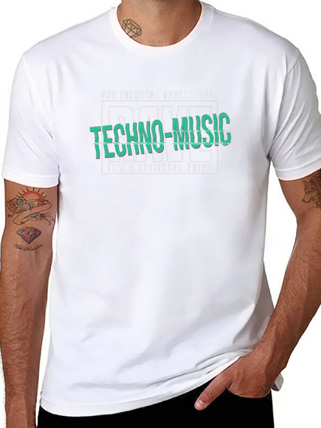 Techno-Music Spiritual T-Shirt - Unique Graphic Tee