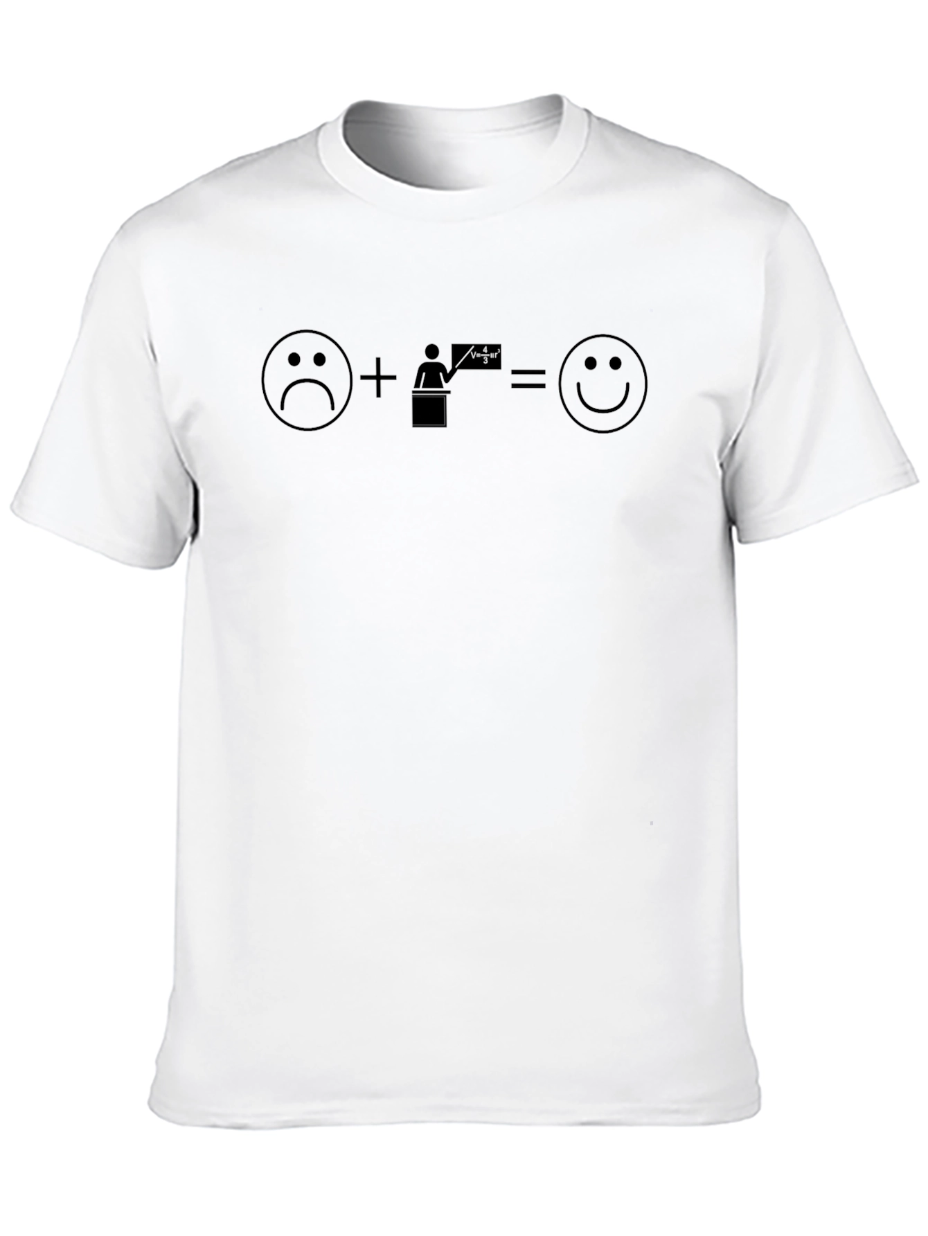 Funny Math Teacher Equation Graphic T-Shirt