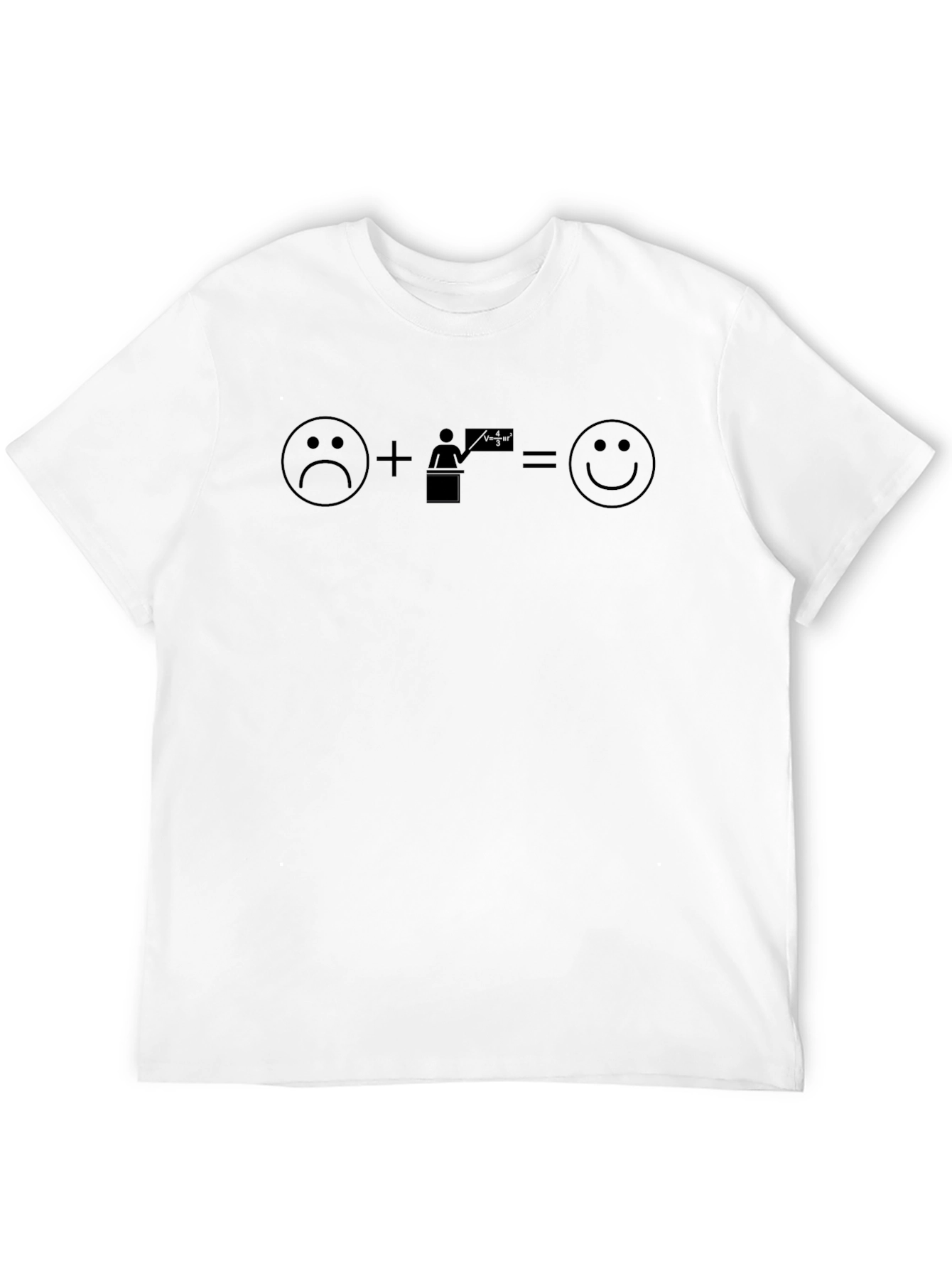 Funny Math Teacher Equation Graphic T-Shirt