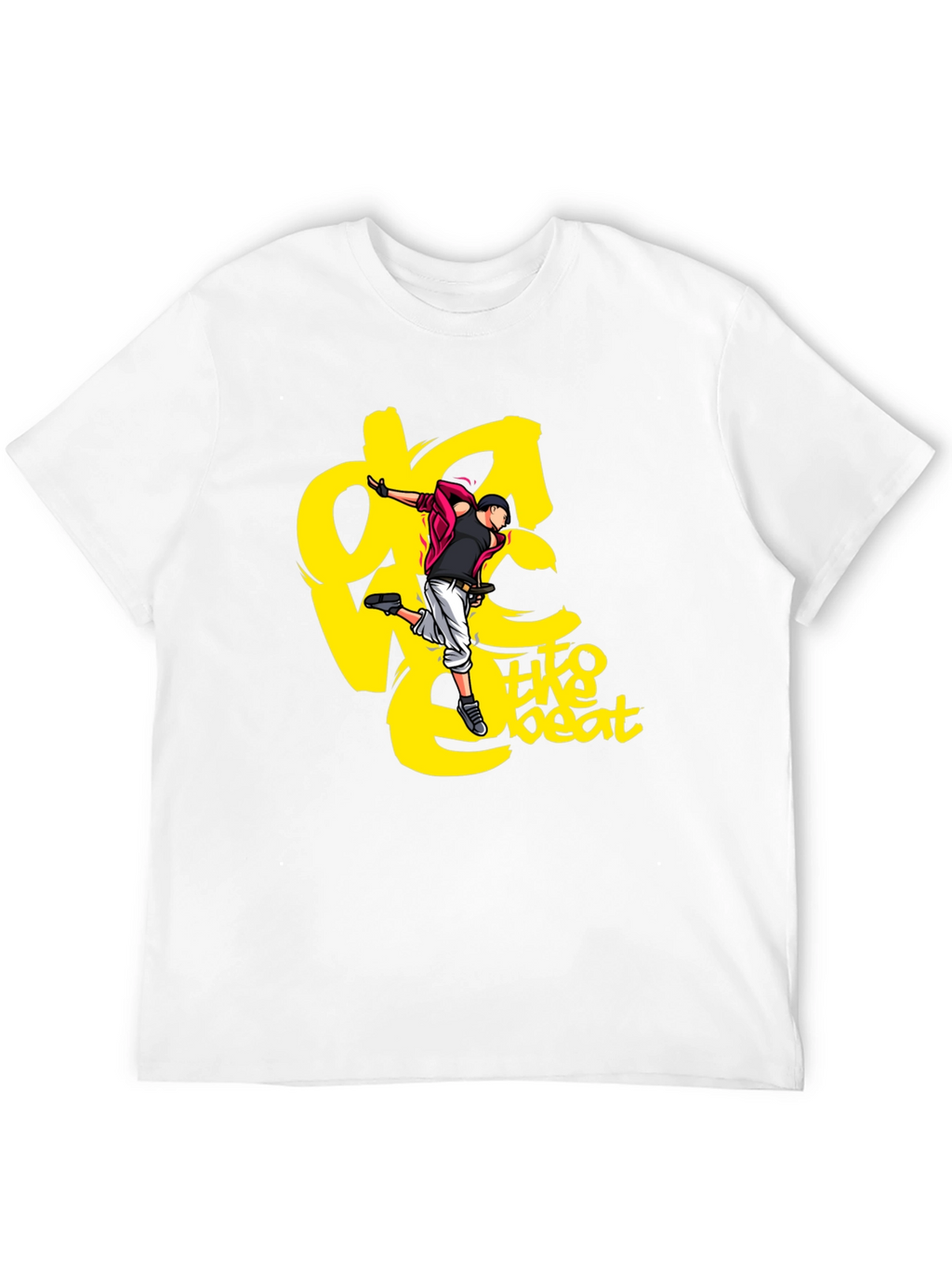 Black Graphic Tee - Dance to the Beat