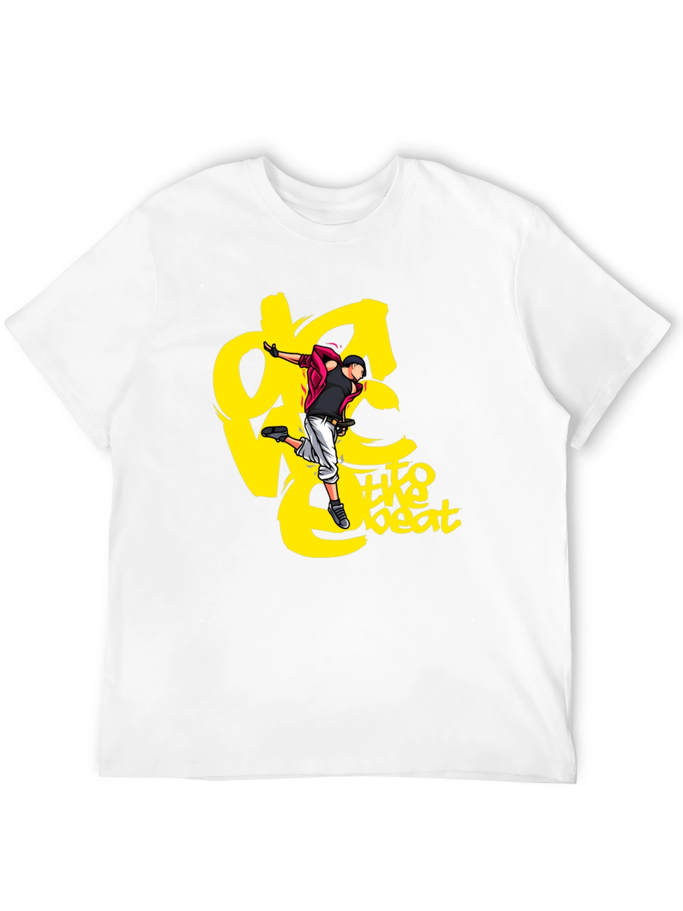 Black Graphic Tee - Dance to the Beat