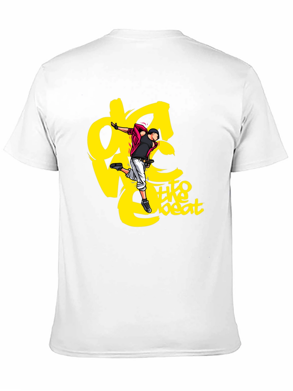 Black Graphic Tee - Dance to the Beat