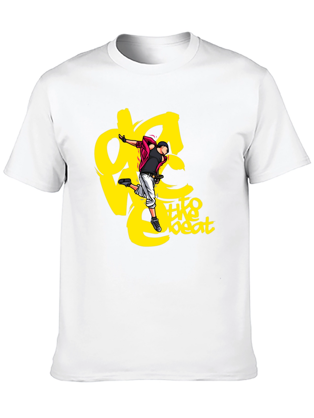Black Graphic Tee - Dance to the Beat