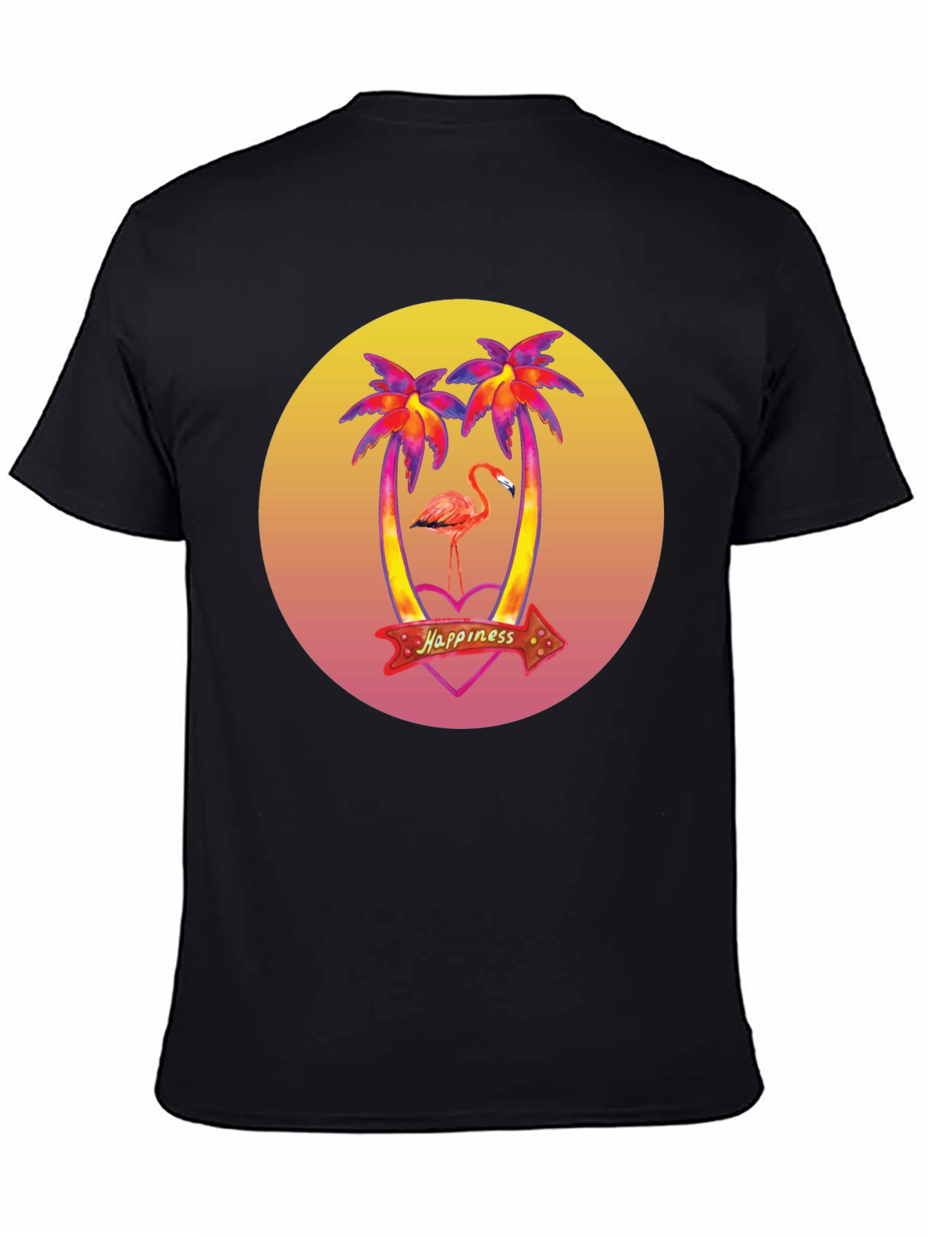 Tropical Flamingo T-Shirt - Happiness Graphic Tee