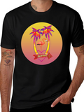 Tropical Flamingo T-Shirt - Happiness Graphic Tee