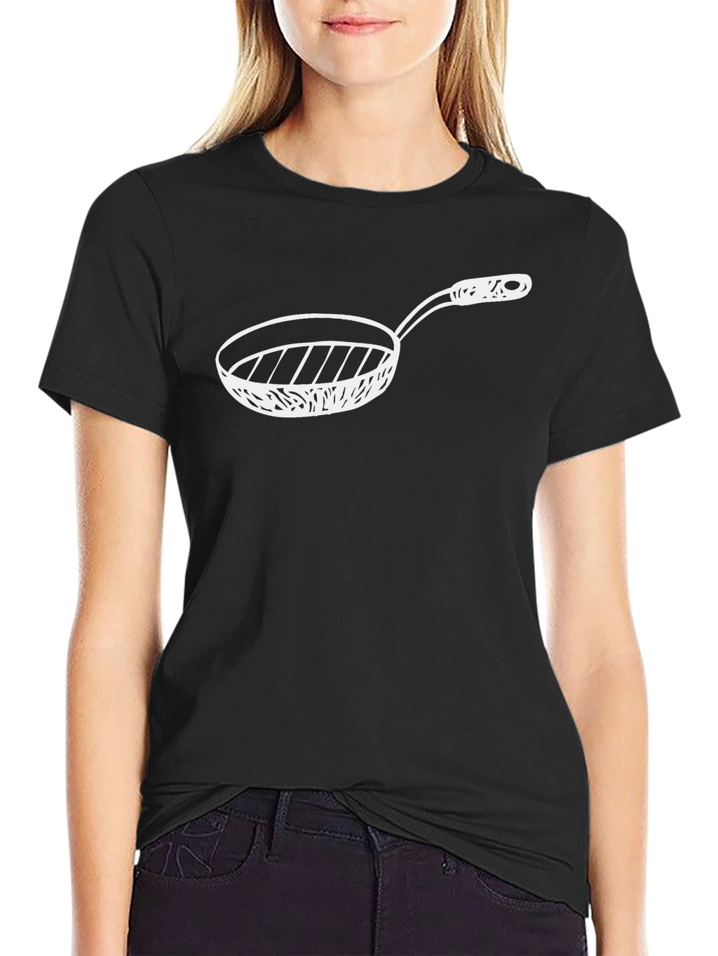 Chefs Frying Pan Graphic Tee - Black