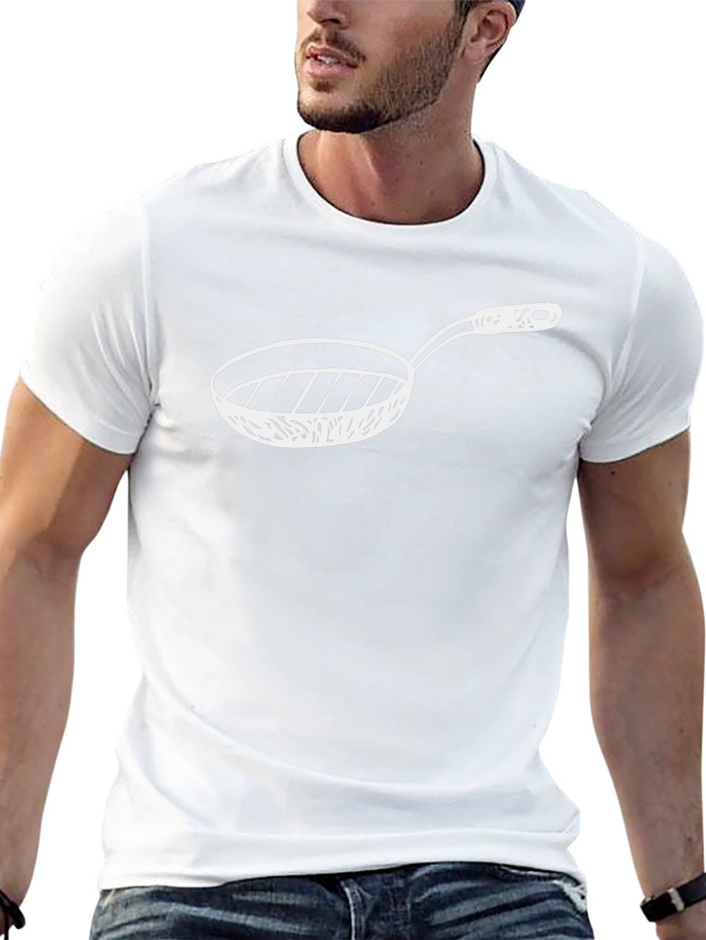 Chefs Frying Pan Graphic Tee - Black