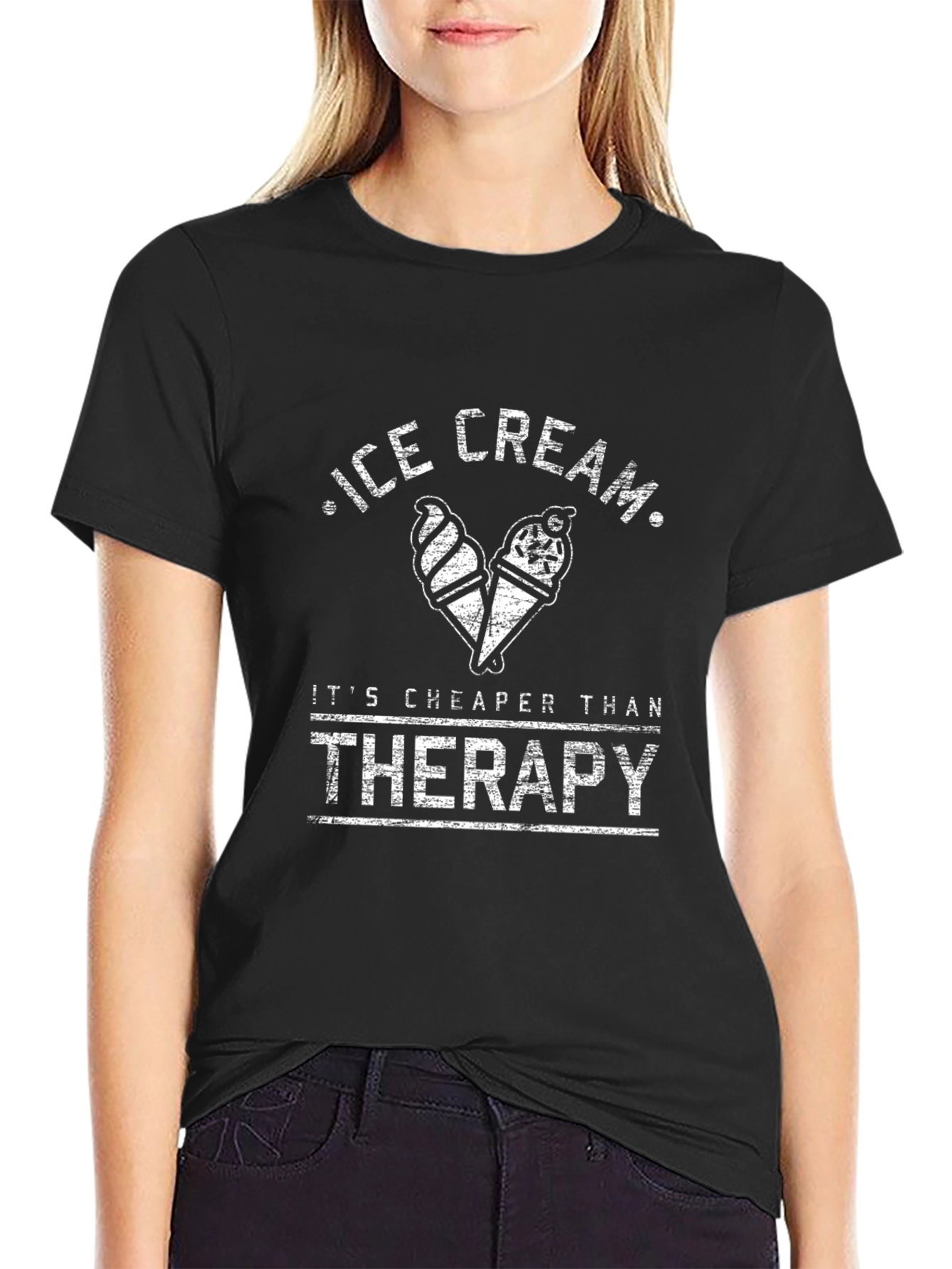 Ice Cream Therapy T-Shirt - Unisex Cotton Tee