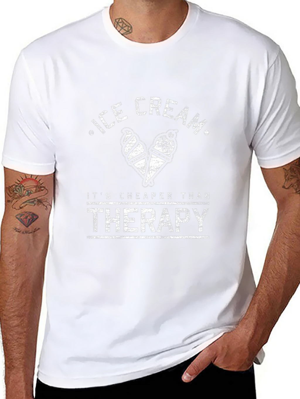 Ice Cream Therapy T-Shirt - Unisex Cotton Tee
