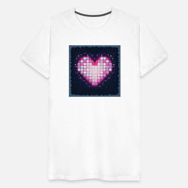 Pixel heart: Retro love
