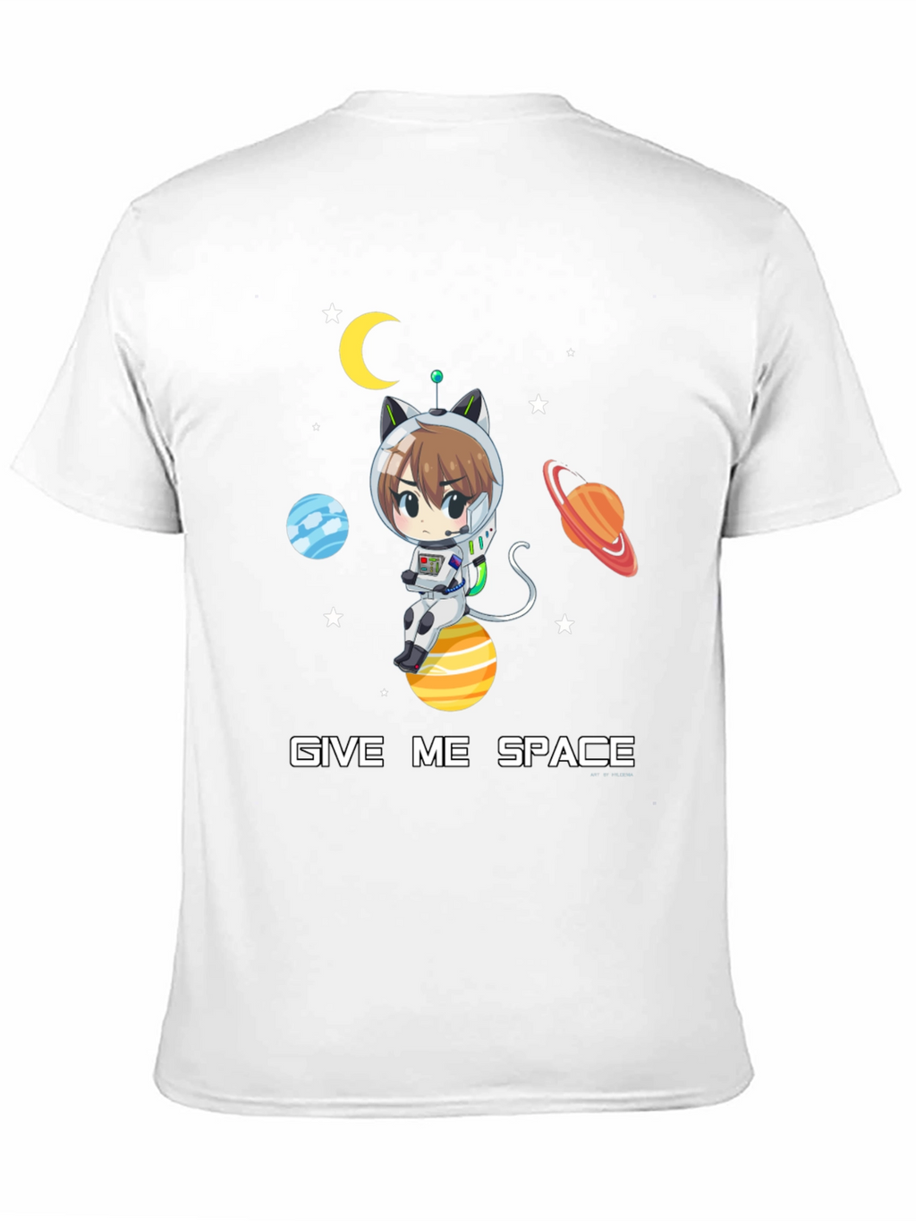 Give Me Space T-Shirt - Anime Cat Astronaut Design