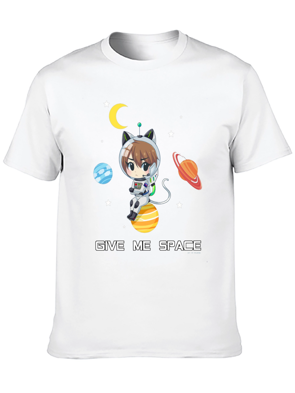 Give Me Space T-Shirt - Anime Cat Astronaut Design