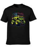 Monster Truck USA Flag Graphic Tee
