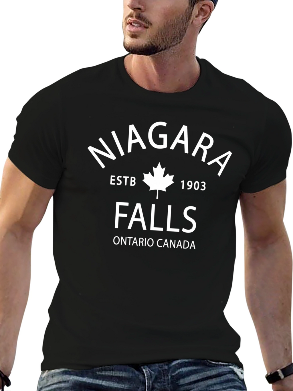 Niagara Falls Ontario Canada Black T-Shirt