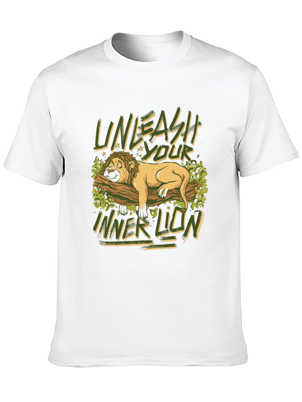 Unleash Your Inner Lion Graphic Tee - Black