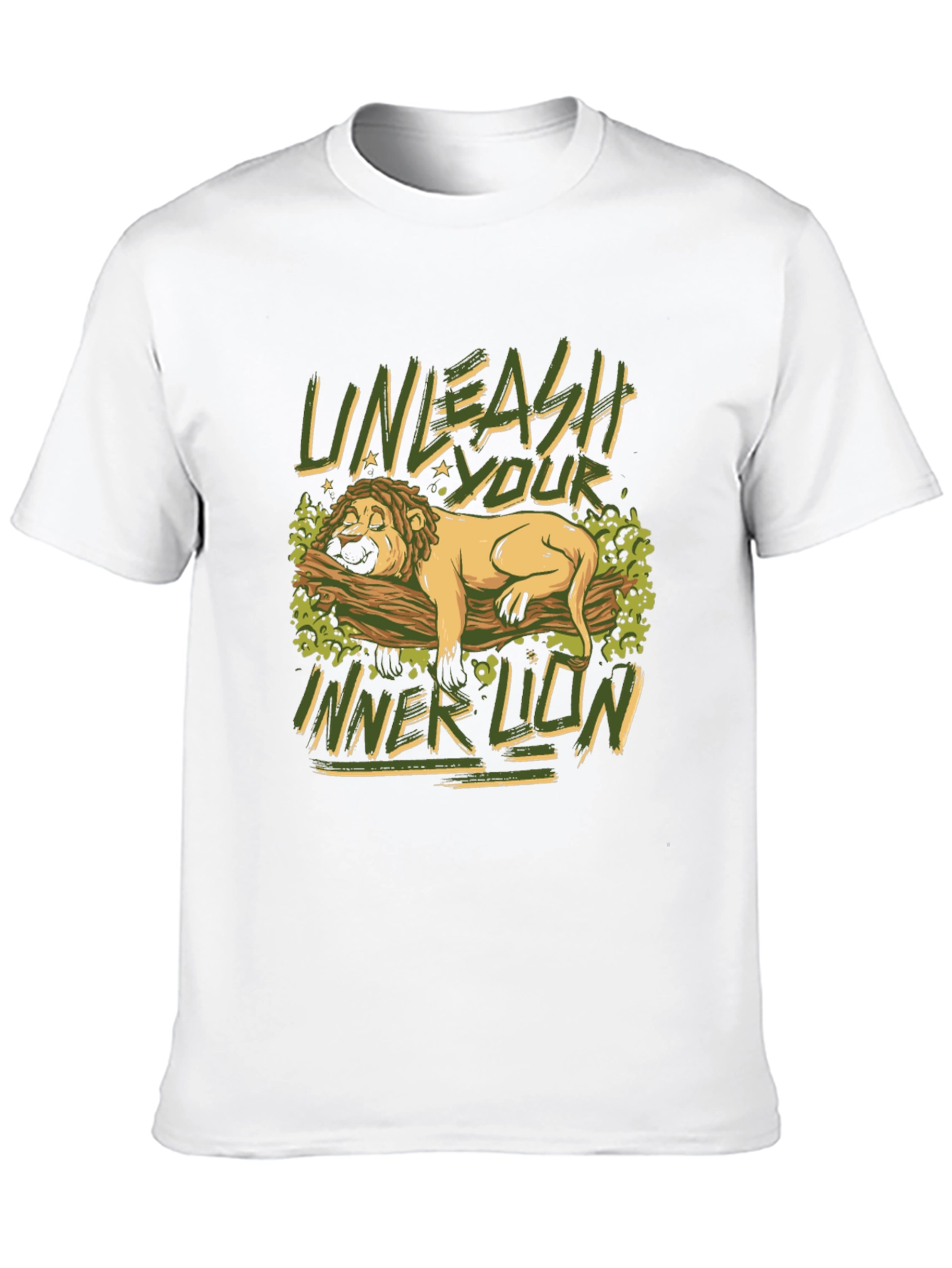 Unleash Your Inner Lion Graphic Tee - Black