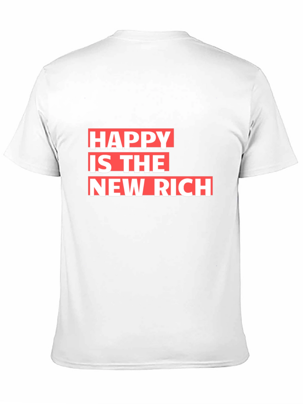 Happy is the New Rich Graphic Tee - Black