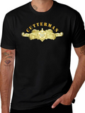 Cutterman Gold Emblem Black T-Shirt