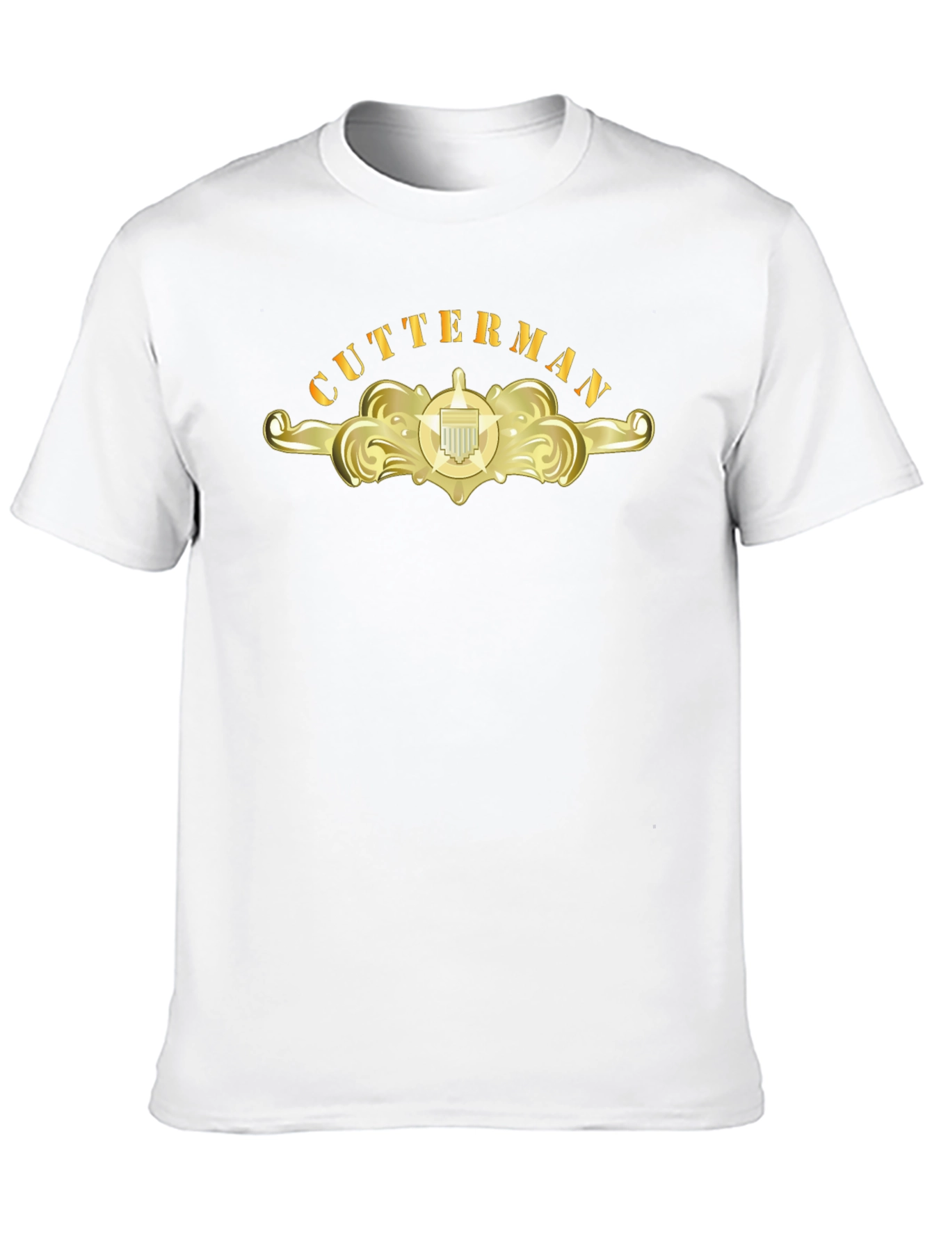 Cutterman Gold Emblem Black T-Shirt