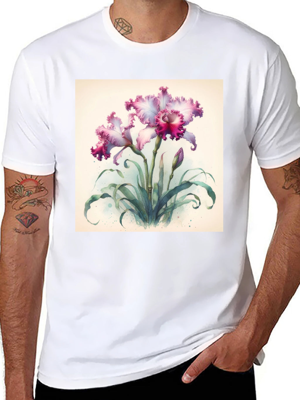Floral Orchid Graphic Tee