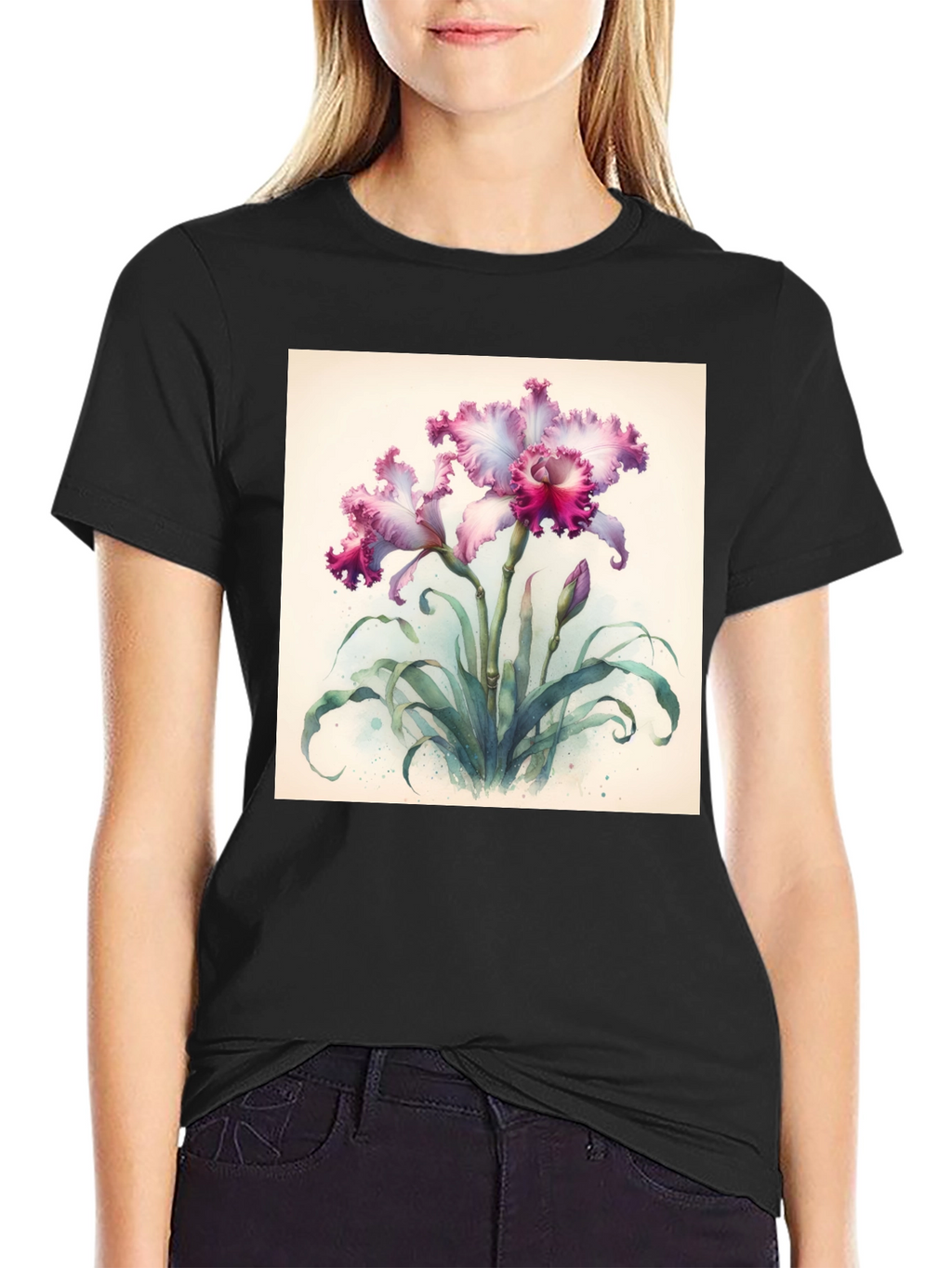 Floral Orchid Graphic Tee