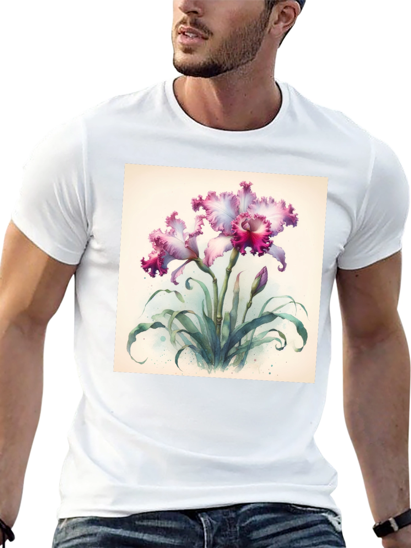 Floral Orchid Graphic Tee