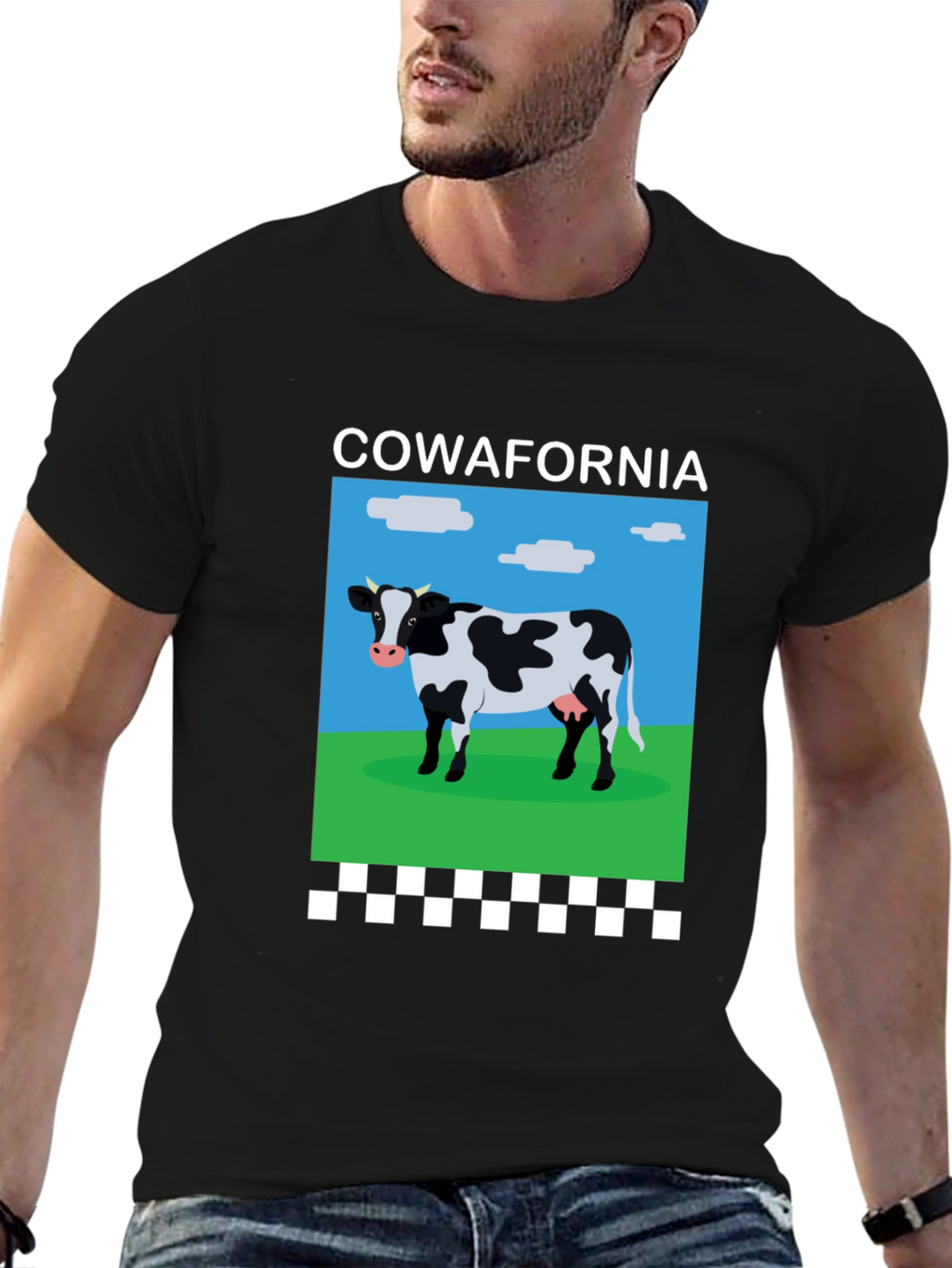 Cow-afornia T-Shirt: Hilarious Cow Design Tee