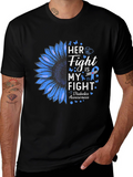 Diabetes Awareness T-Shirt - Her Fight is My Fight