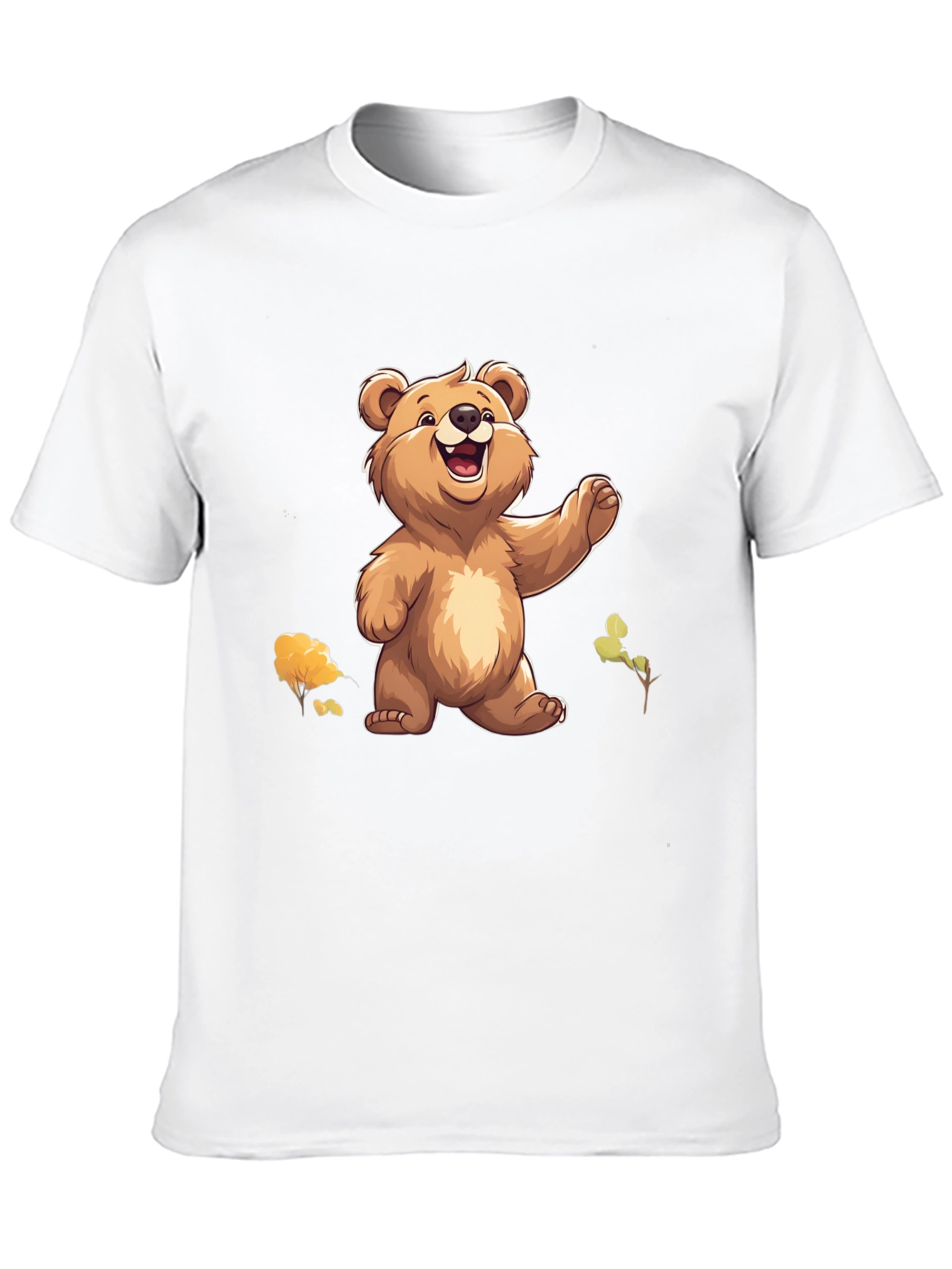 Bear Graphic Tee - Cute Cartoon Style