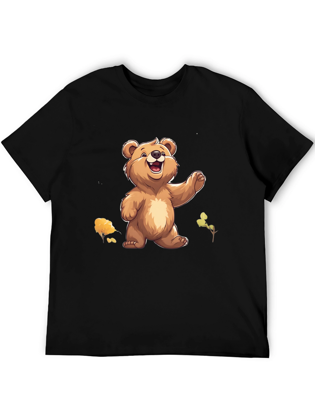 Bear Graphic Tee - Cute Cartoon Style
