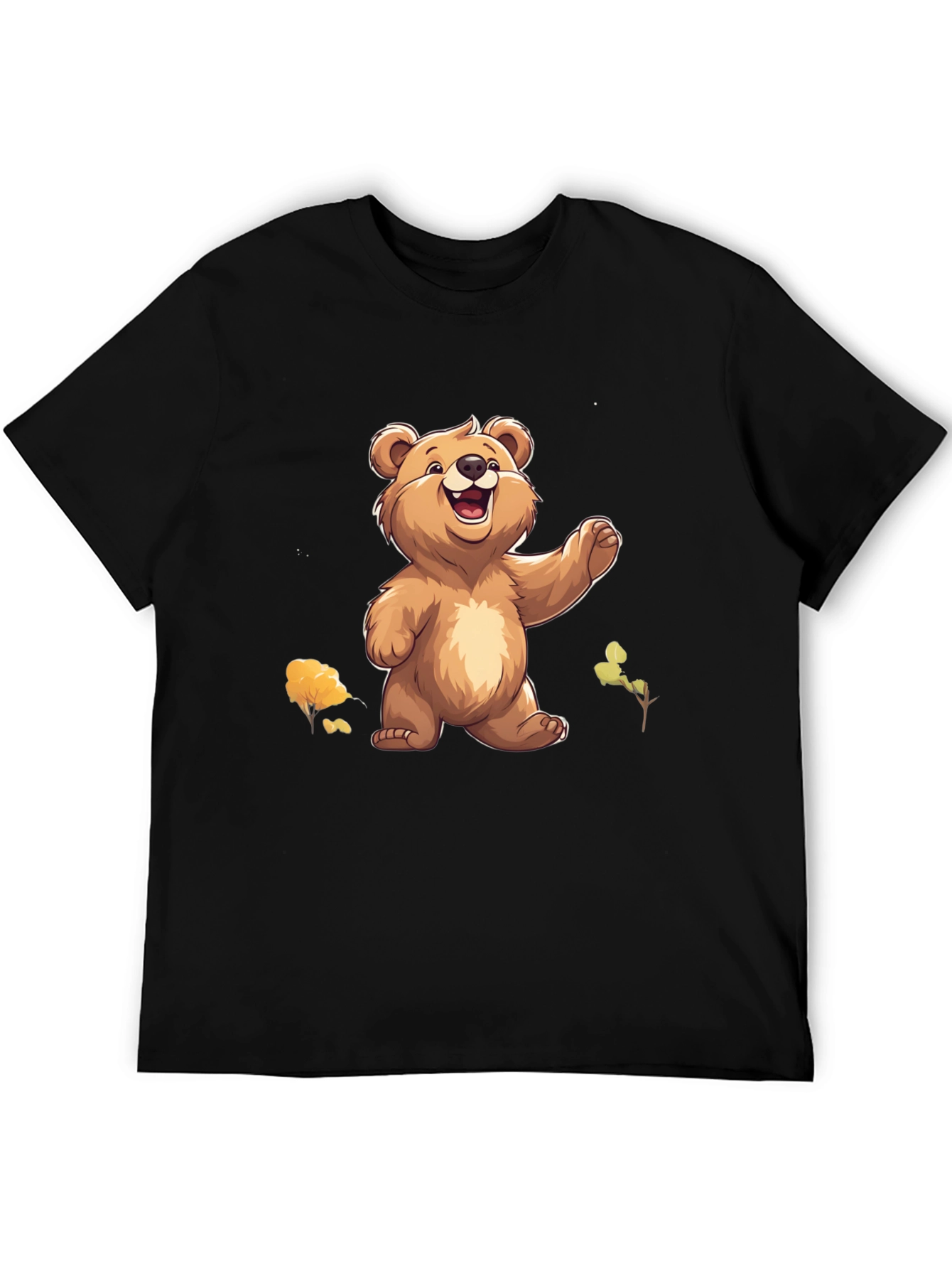 Bear Graphic Tee - Cute Cartoon Style