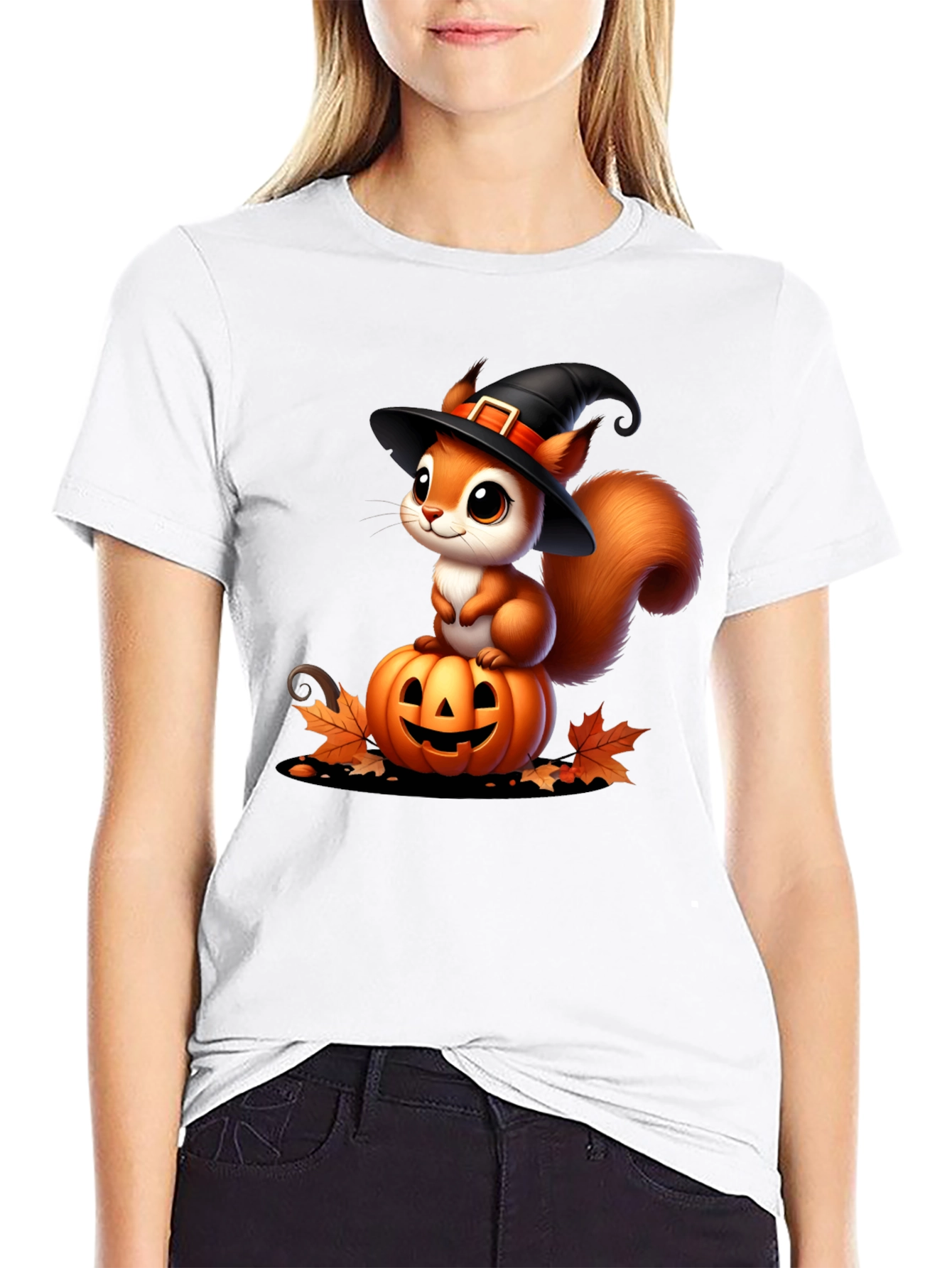 Halloween Squirrel Pumpkin T-Shirt