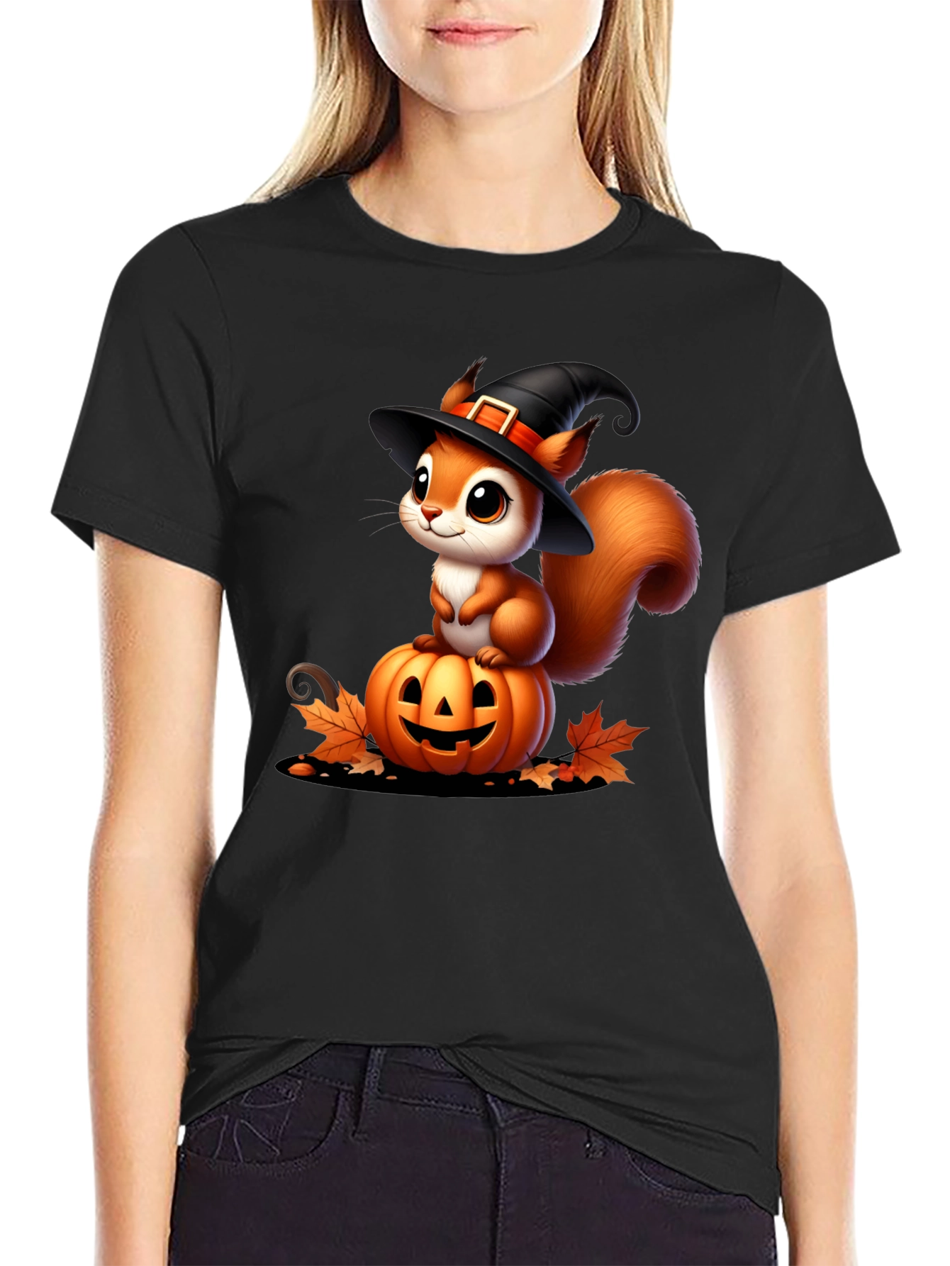Halloween Squirrel Pumpkin T-Shirt